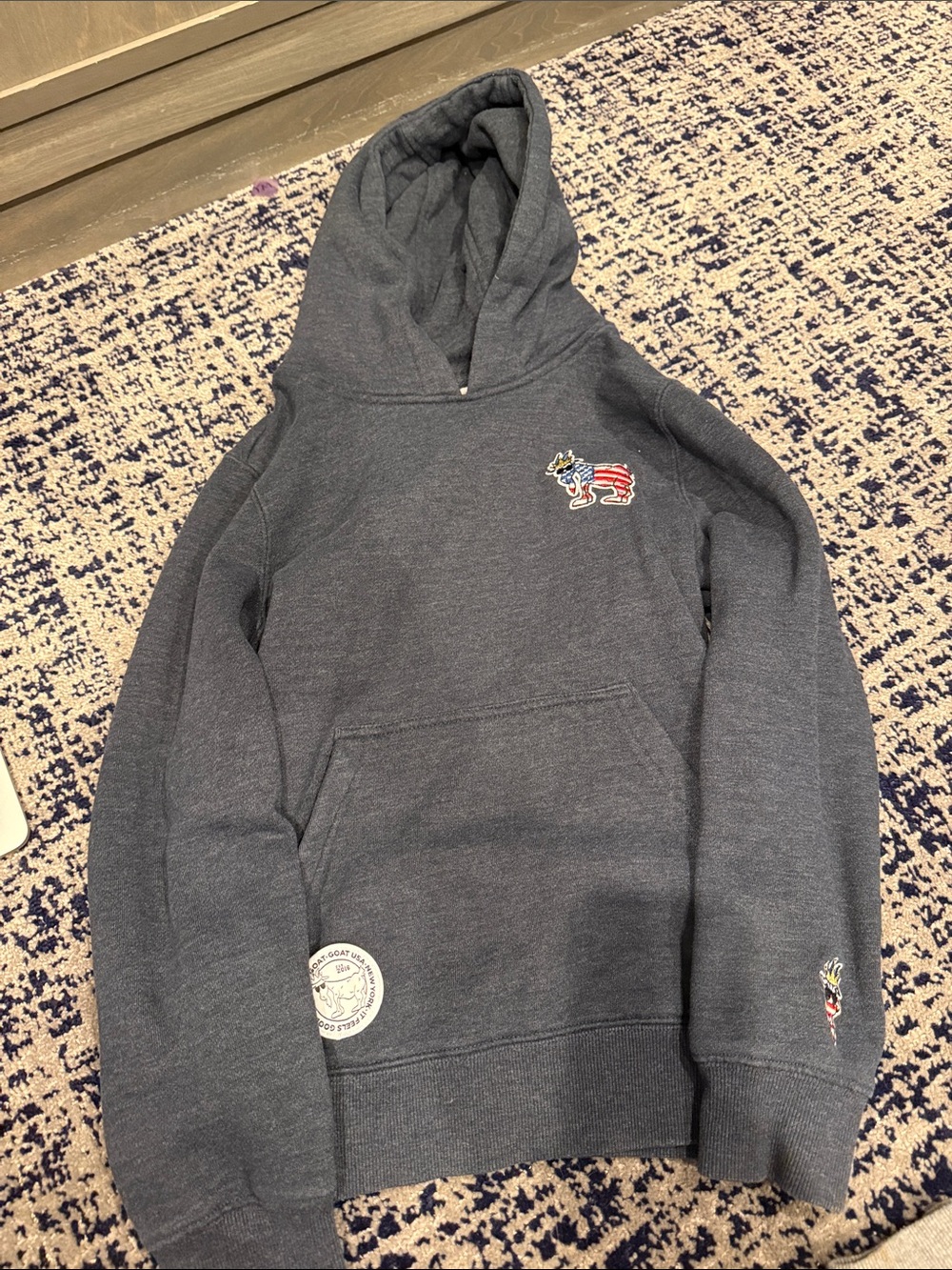 Kids Cozy Hooded Sweatshirt - Heather Navy